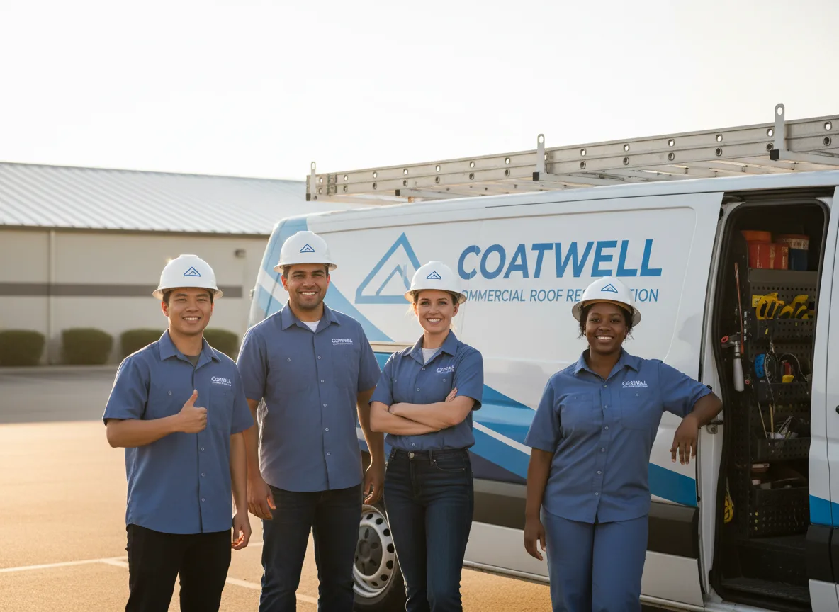 Commercial roof coating company in Lampe, MO