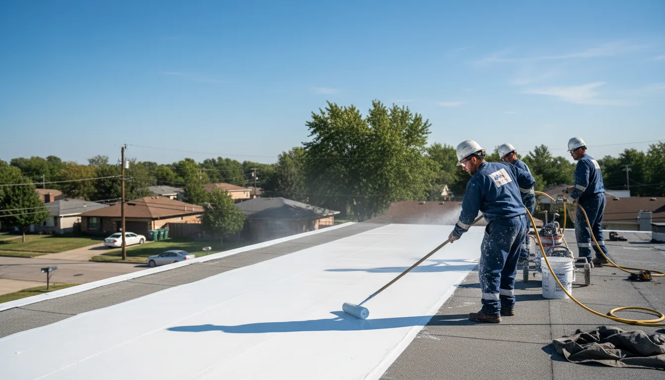 Commercial roof coating in Lampe, MO near me